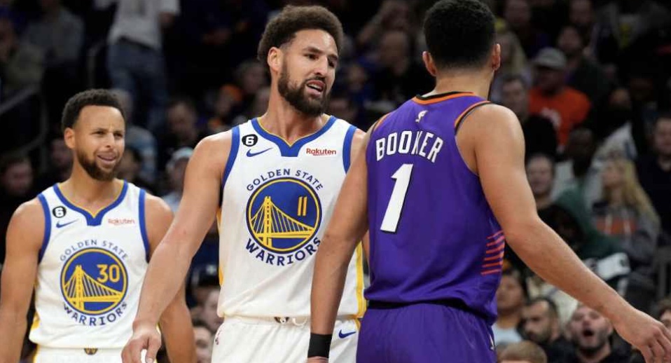 Klay Thompson Trolls Devin Booker Over Being Ringless After Being Thrown Out of Game