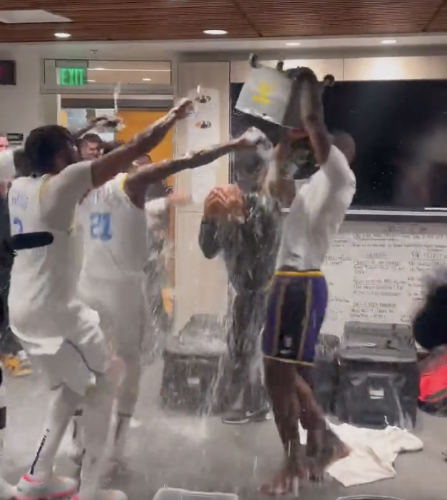 Lakers Celebrate Like They Won The NBA Finals After Finally Winning Their First Game of Season