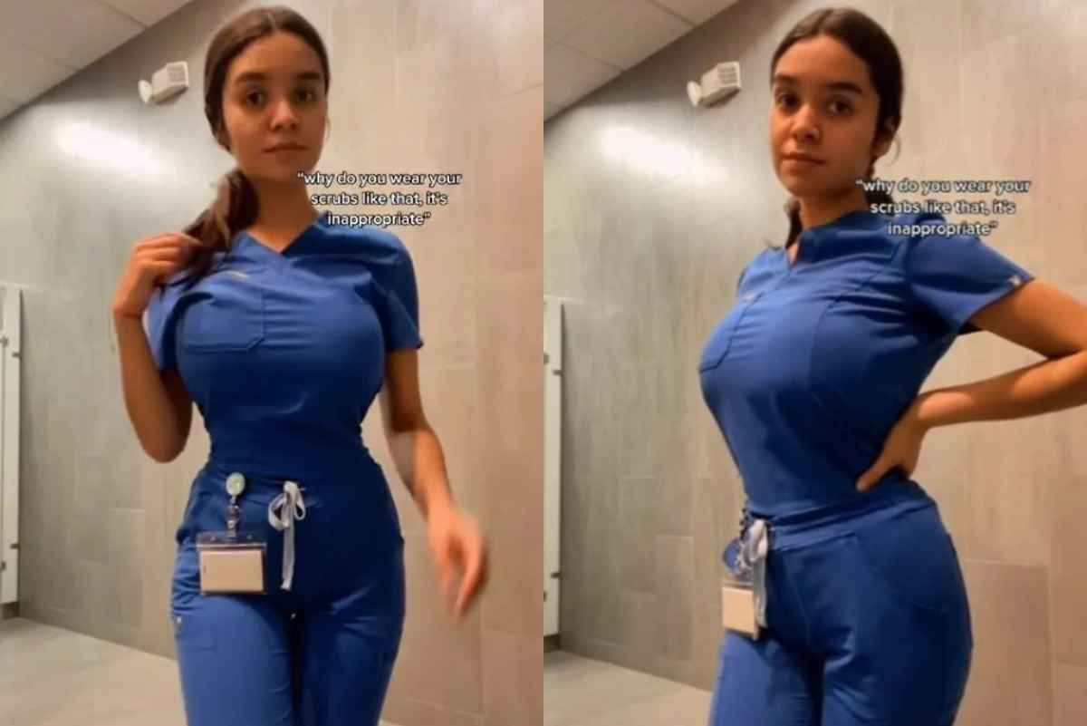 Year Old Nurse Erika Diaz Goes Viral After Flaunting Her Body In Her Tight Scrubs