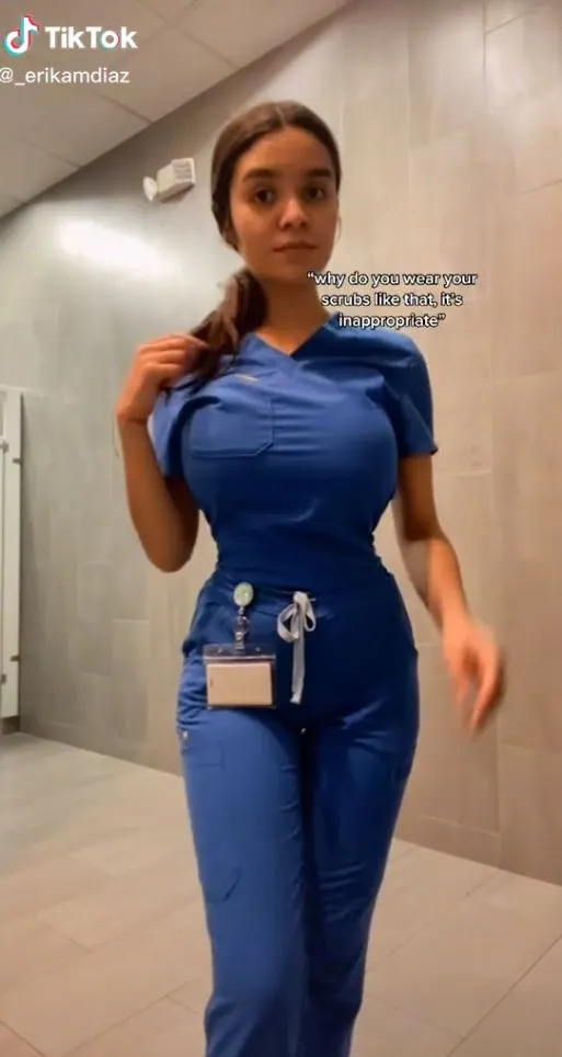 22 Year Old Nurse Erika Diaz Goes Viral After Flaunting Her Body In Her Tight Scrubs Page 2 Of