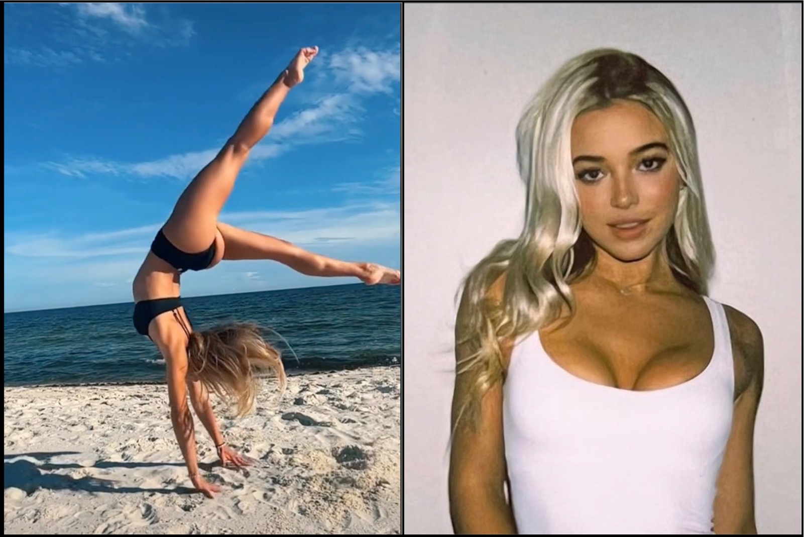 Lsu S Olivia Dunne Goes Viral Showing Off Thick Thighs And Booty In Beach Gymnastics Video In
