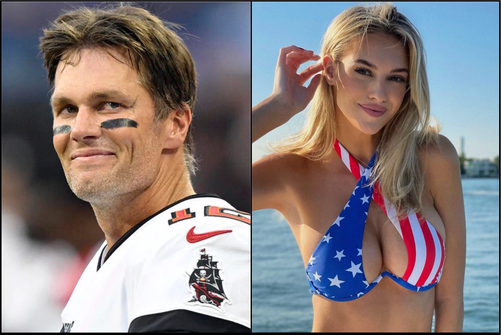 Tom Bradys Rumored Girlfriend Veronika Rajek Sends Him Perfect Boobs Photos in USA Bikini picture pic