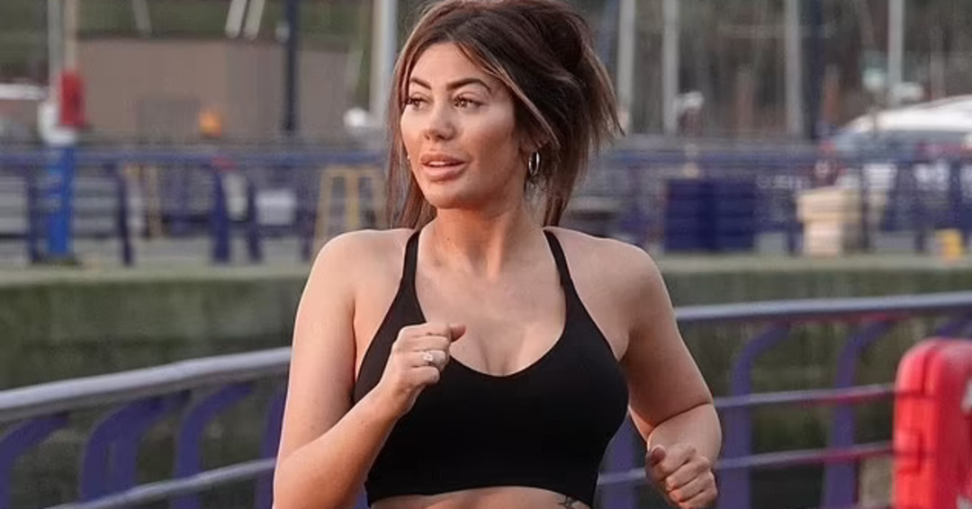 Chloe Ferry Shows Out In A Black Crop Top And Leggings While Going For A Run In Newcastle Page 5665