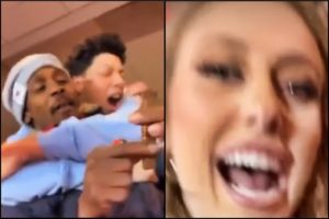 Watch Patrick Mahomes’ Wife Brittany Tells Mahomes’ Dad to Light it Up and Tell Eli Apple to Go to Cancun