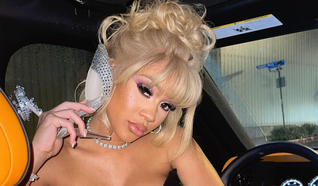 Saweetie Boobs Fall Out of Her Dress During New Year's Photoshoot