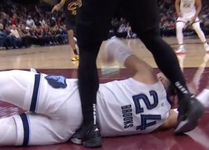 Videos of Grizzlies Dillon Brooks Starting Brawl After Hitting Cavs Donovan Mitchell in the Nuts