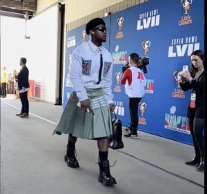 JuJu Smith-Schuster Goes Viral For Wearing a Kilt to Super Bowl 57