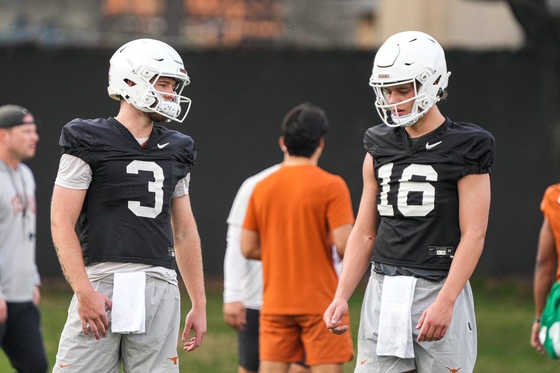 How a QB Competition Has Started Early At Texas Between Quinn Ewers And Arch Manning