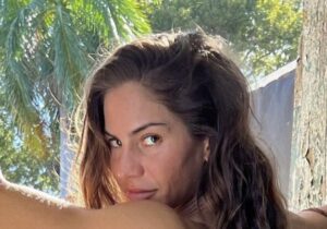 Professional Boxer Avril Mathie Flaunts Her Booty In Black Bikini On a Recent Trip