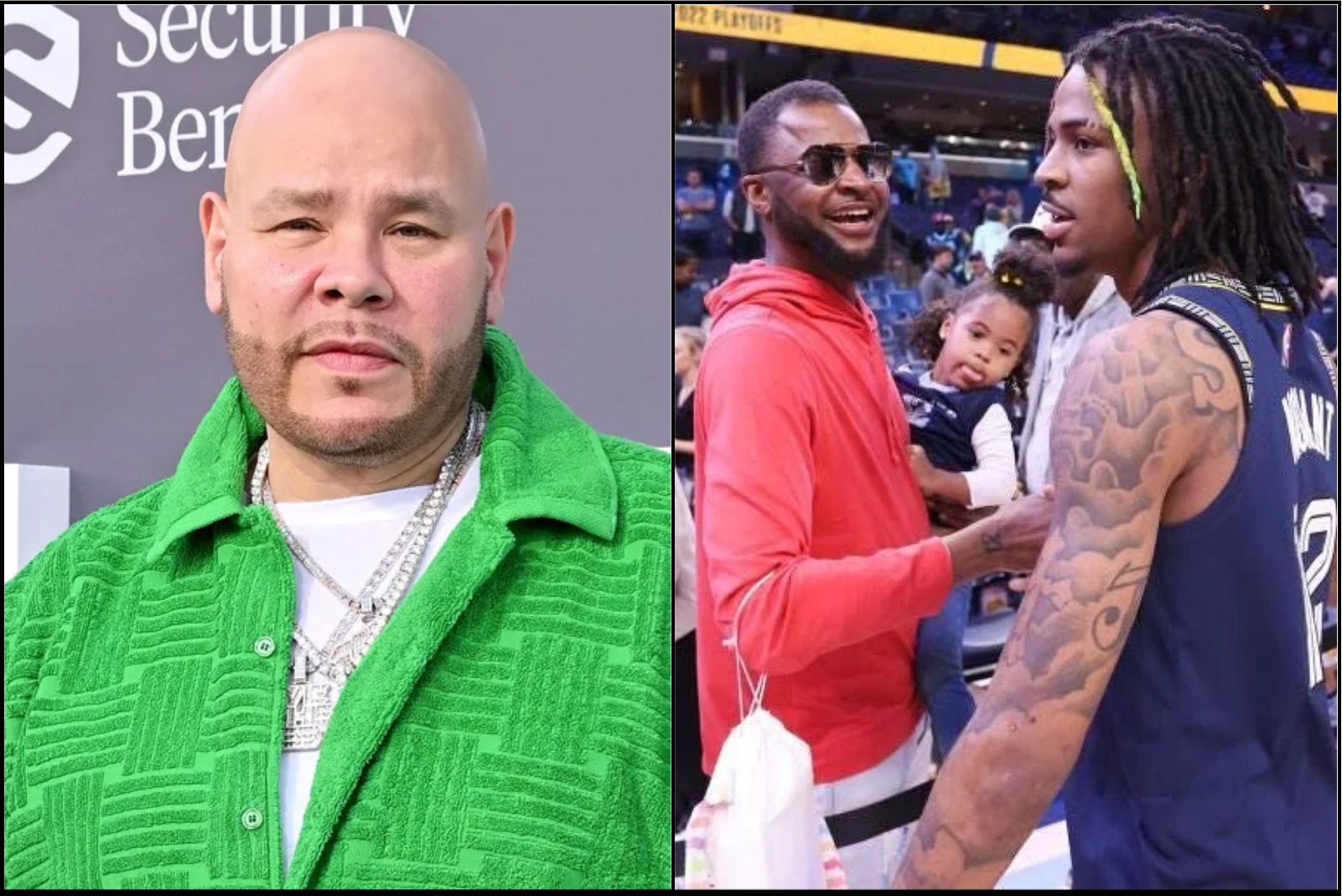 Watch Fat Joe Tell Ja Morant’s Dad Tee Morant to Stop Getting Drunk at Games and Help His Son