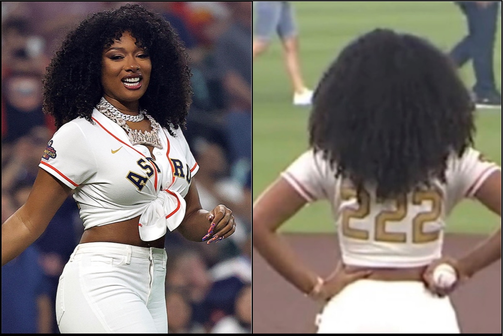 Megan Thee Stallion Goes Viral Showing Off Massive Booty While Throwing Out First Pitch For Astros