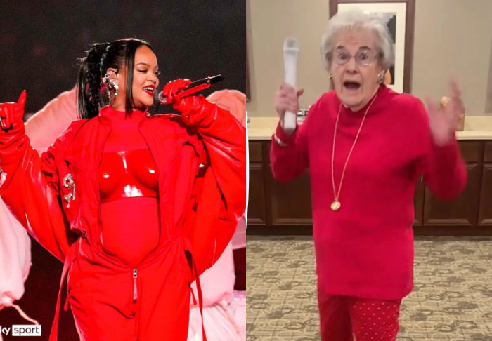 Jay-Z And Rihanna Surprise Old Ladies Who Recreated Her Super Bowl Halftime Show With Roses