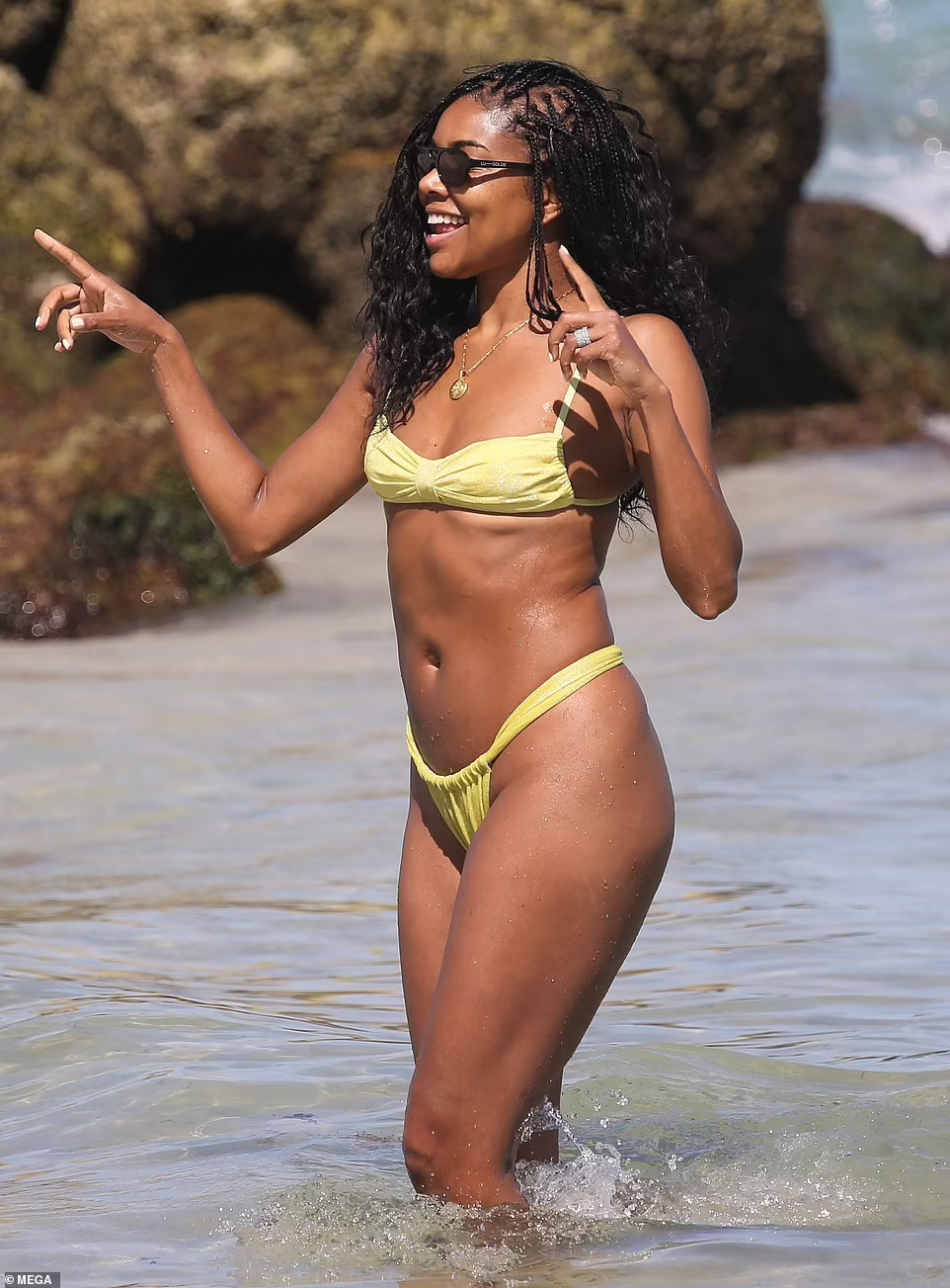 Gabrielle Union Takes a Bikini Break in Miami After Her Stylish