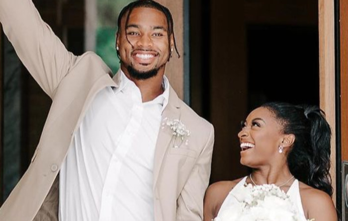 Simone Biles’ Husband Jonathan Owens Gets Trashed For Saying He’s The ‘Catch’ In Their Relationship