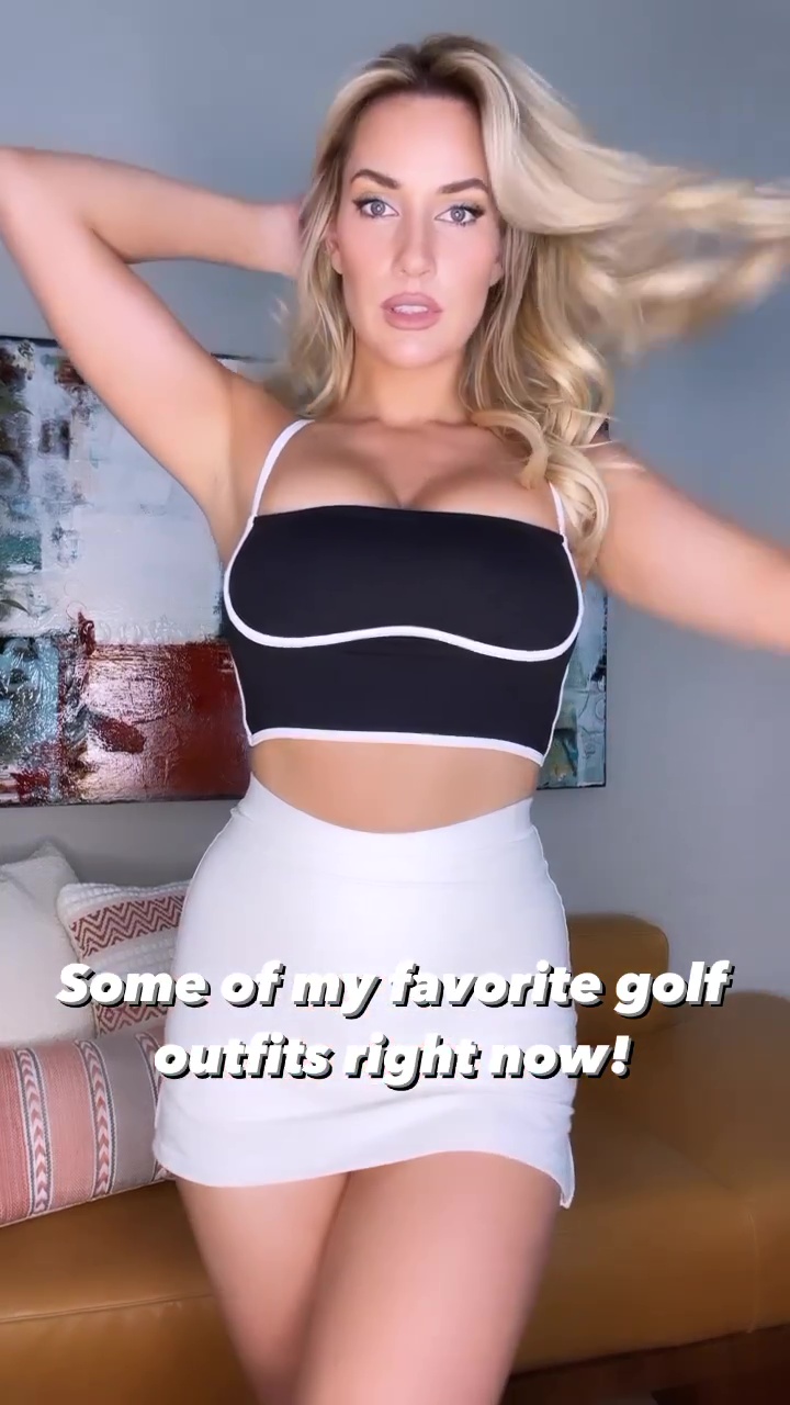 Paige Spiranac Has Nip Slip In See Through Golf Shirt While Wearing