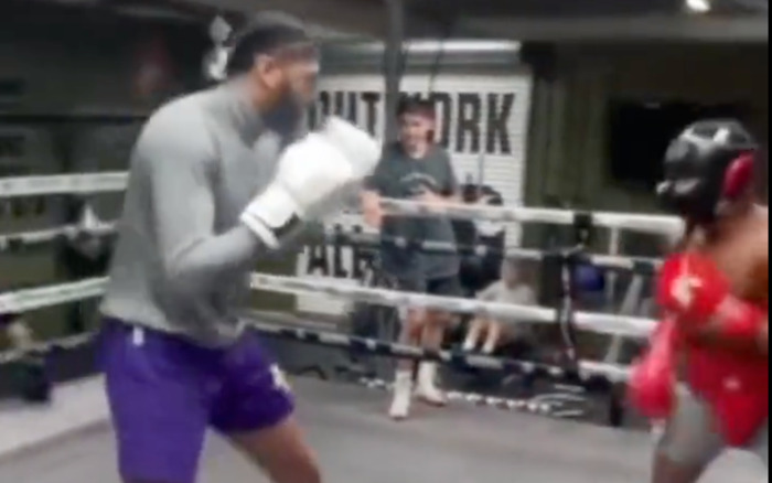 Watch Anthony Davis Stun Fans With His Lack of Boxing Skills