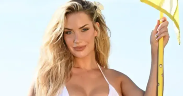 Unseen Thirst Trap Photos Of Paige Spiranac Showing Off In Barely There Bikini Goes Viral Show Cleavage, Abs and Toes