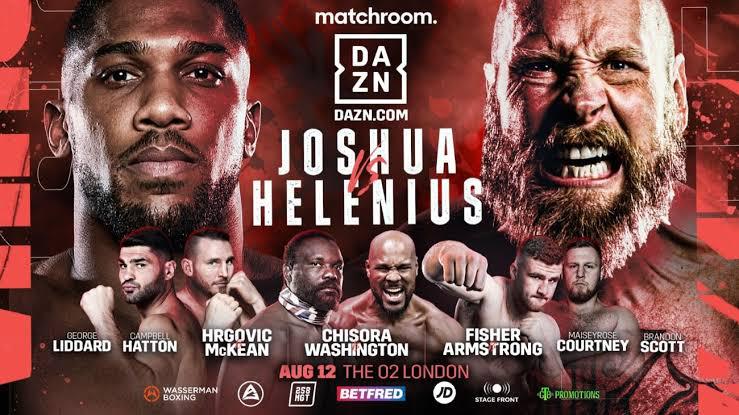 When is AJ vs Helenius Main Event Boxing Tonight?