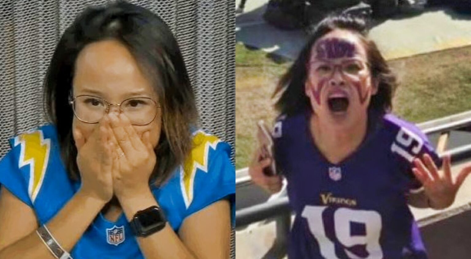 New Information Explains Why the Trending Chargers Supporter Was Caught Wearing a Vikings Jersey