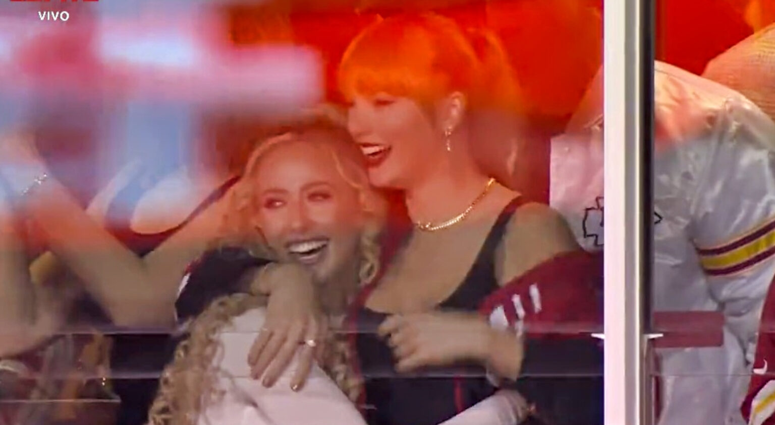 After Seeing Taylor Swift Hug Brittany Mahomes on the TNF Broadcast, Some NFL Fans Have Gone All Dirty  (VIDEO)