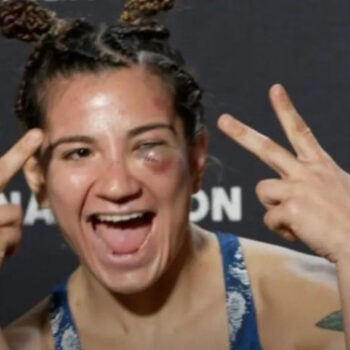 Watch Video Of UFC Star Ailin Perez Twerking Right In Front Of Commentators After Win