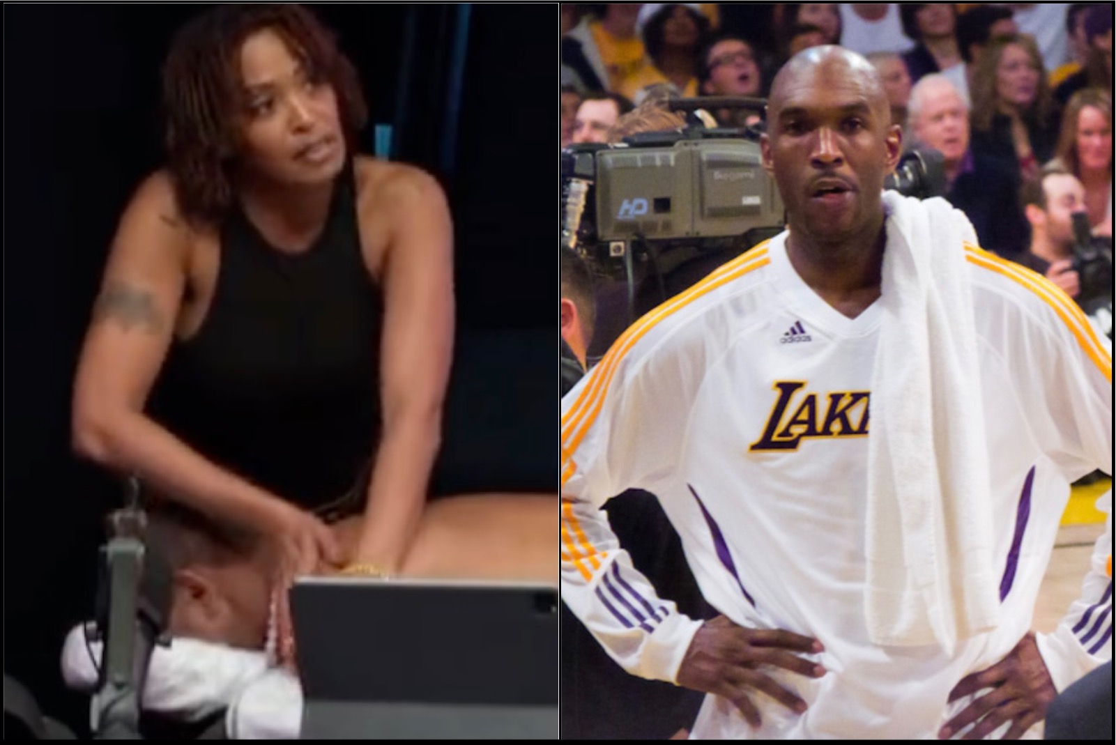 Joe Smith’s Wife Kisha Chavis Gives Cam’Ron a Back Massage