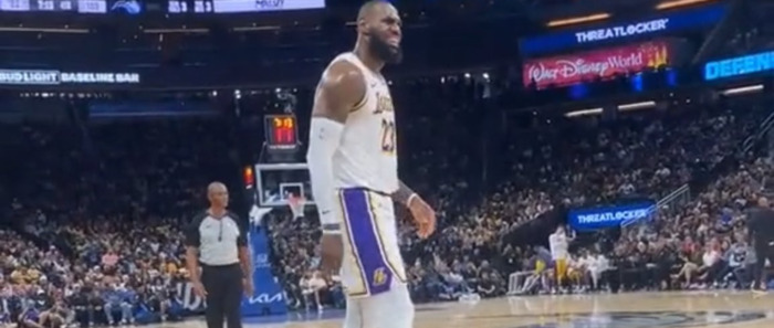 Watch Kid Sitting Courtside Trash LeBron James For Flopping During Game