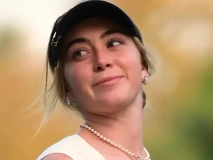 Watch Grace Charis Show Off Cleavage In Braless Top While On The Golf  Course - BlackSportsOnline