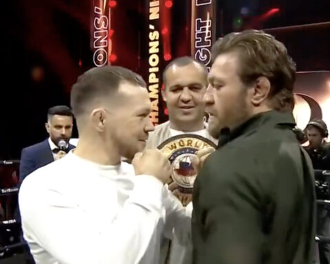 Conor McGregor and Petr Yan