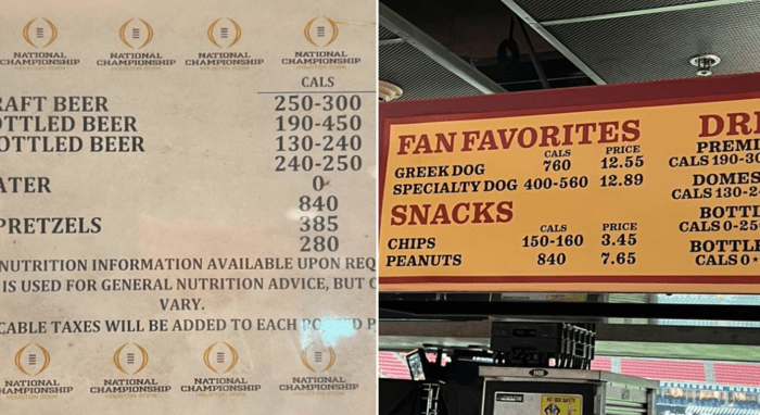 Fans Trash Absurd Prices For Food And Drinks At National Championship Game