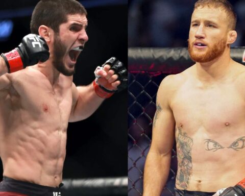 Islam Makhachev and Justin Gaethje