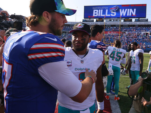 WATCH : Mic’d up Following the Bills-Dolphins Game, Josh Allen Was Seen Making a Bold Promise to Tua Tagovailoa