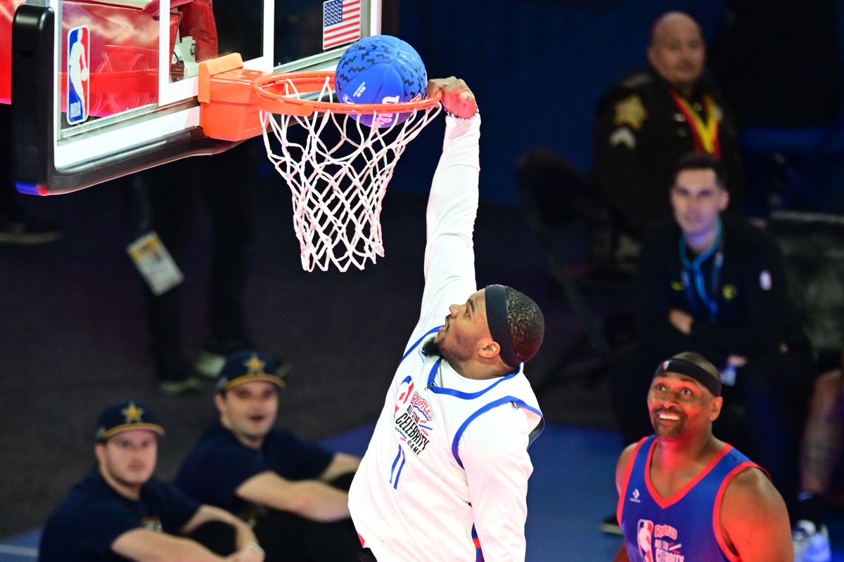 Micah Parsons of the Cowboys Slam-Dunks as MVP in the NBA Celebrity All-Star Game