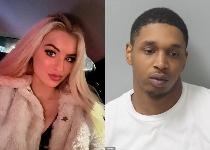 Picture Of Dionte Taylor Who Hit British Ex-girlfriend Of US Soccer Star Ellie Bentley Before Dragging Her Under His Car For Two Blocks