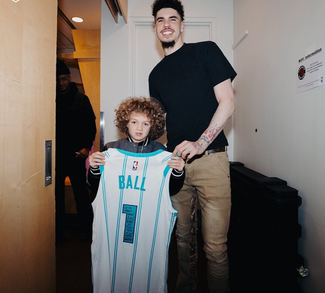 Drake’s Son Receives an Autographed Jersey From LaMelo Ball