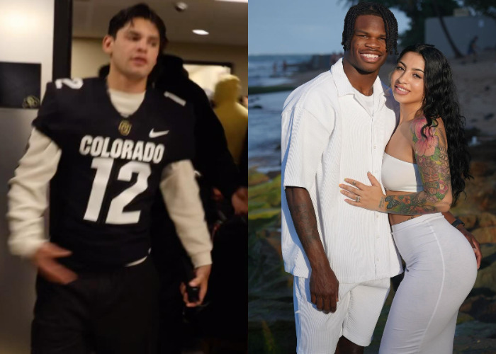 Travis Hunter’s Fiancée Leanna Lenee Excited About Ryan Garcia Sporting Hunter’s No. 12 Colorado Jersey