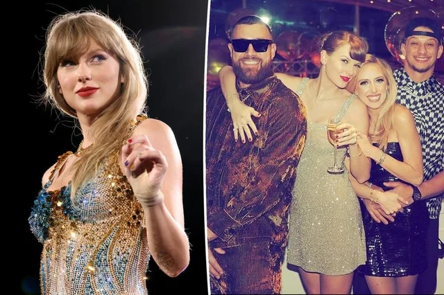 Brittany and Patrick Mahomes Join Taylor Swift and Travis Kelce for a Double Date in Las Vegas