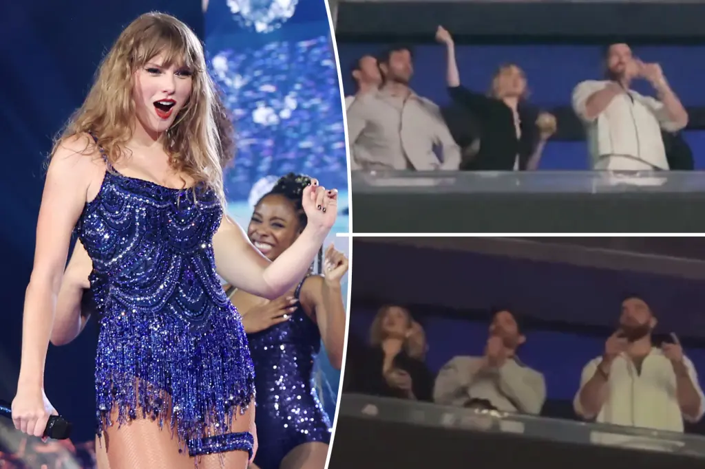 In Paris, Travis Kelce is joined by Gigi Hadid and Bradley Cooper to support Taylor Swift