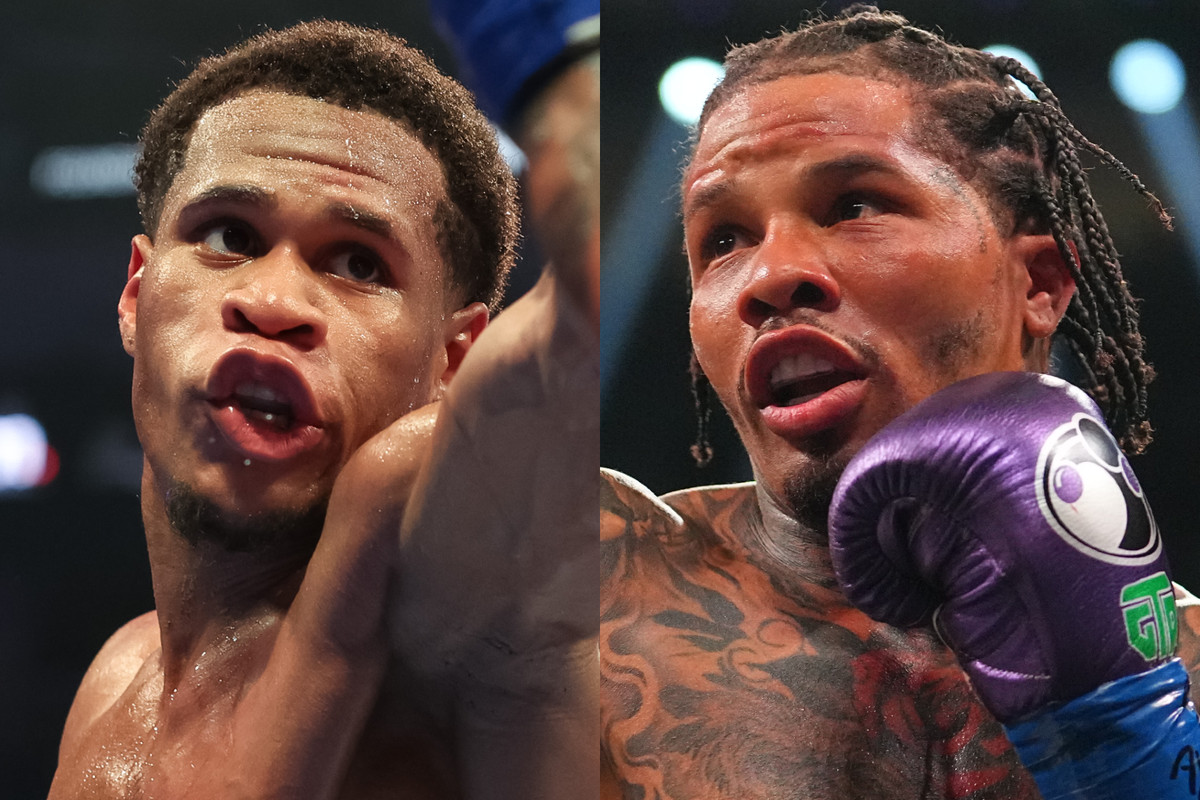 Watch as Devin Haney Gets Approached by Gervonta Davis After He Pulled Up on Him