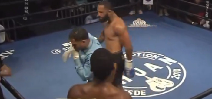 Wild Video Of Referee Punching Back Julio de Jesus Rodriguez And Fleeing After The Boxer Sucker-punched Him For Stopping Fight After 2nd Round