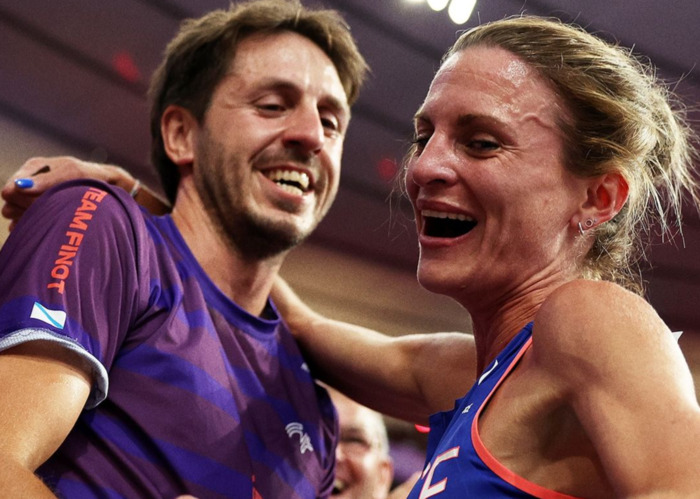 Alice Finot Proposes To Her Boyfriend Bruno Martinez Bargiela After Breaking The 3000-meter Steeplechase At Paris 2024