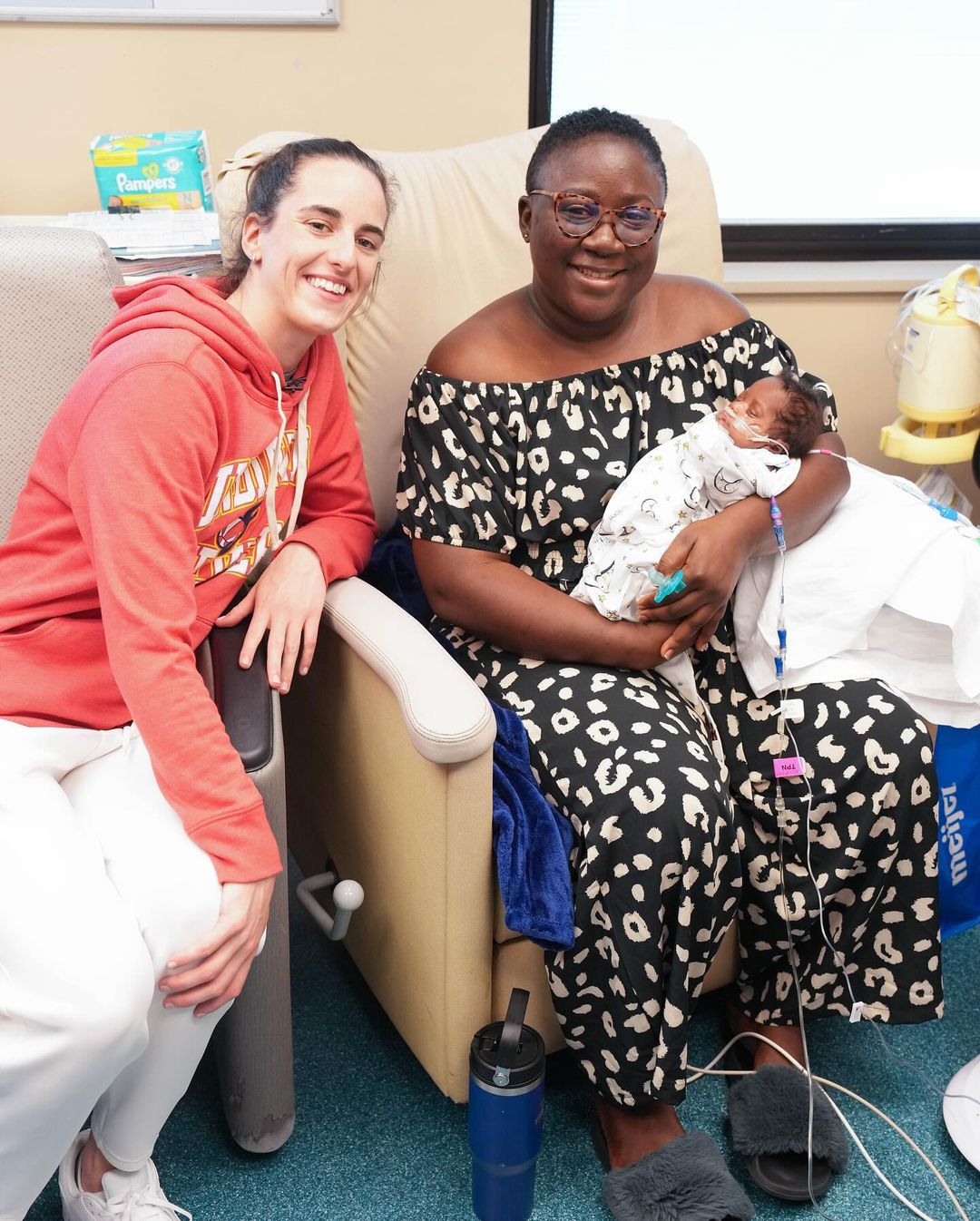 Caitlin Clark And Assistant Coach Tully Bevilaqua Pay A Visit To Patients At Peyton Manning Children’s Hospital