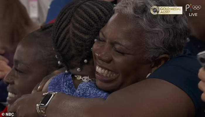 Noah Lyles’ Mom Keisha Caine Bishop Was Over The Moon Following His Historic Gold Medal In Men’s 100 Meters Sprint