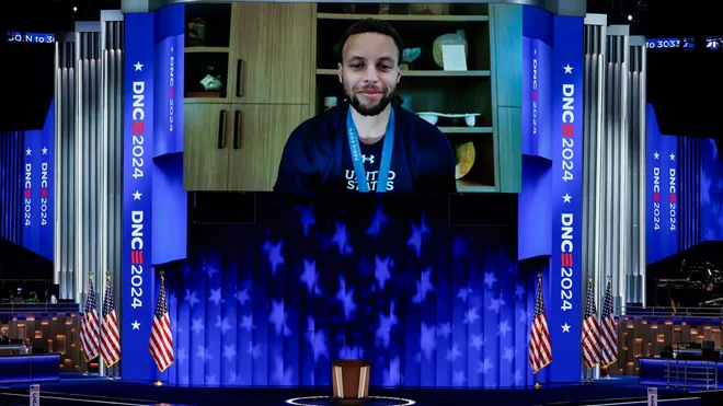 Stephen Curry Supports Kamala Harris at the DNC