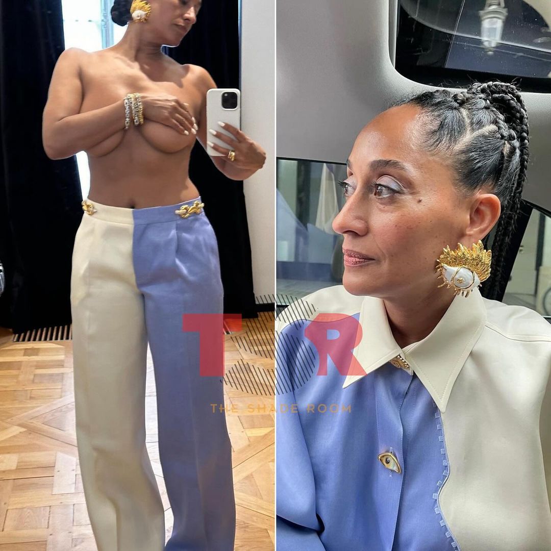 Fans Drool Over Tracee Ellis Ross' Topless Thirst Trap Photo Showing