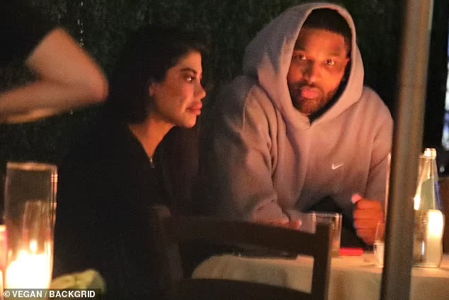 Tristan Thompson Filmed While On A Dinner Date With A Curvaceous Kim Kardashian Lookalike In LA