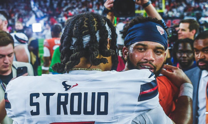 C.J. Stroud Says He Wasn’t Trying To ‘Little Bro’ Caleb Williams During Their Postgame Interaction