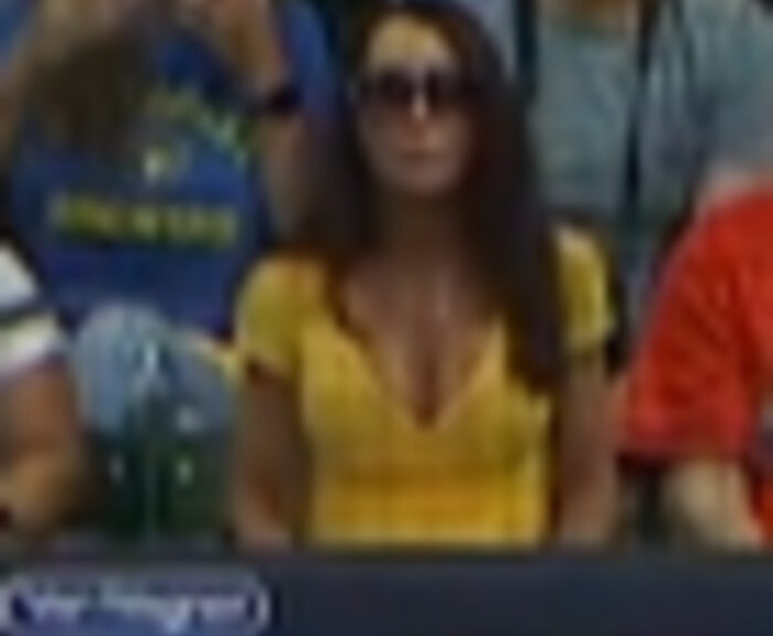 Moment Female Fan Was Caught On Camera Scoring Every Pitch With Pen And Paper During Wild Card Game Between Milwaukee Brewers And Mets