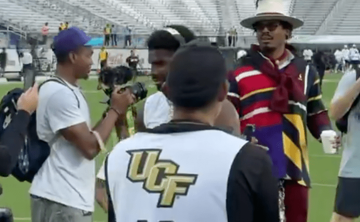 VIDEO: Cam Newton Addresses That Awkward Pre-game Interaction With Interactions With Shedeur Sanders And Travis Hunter