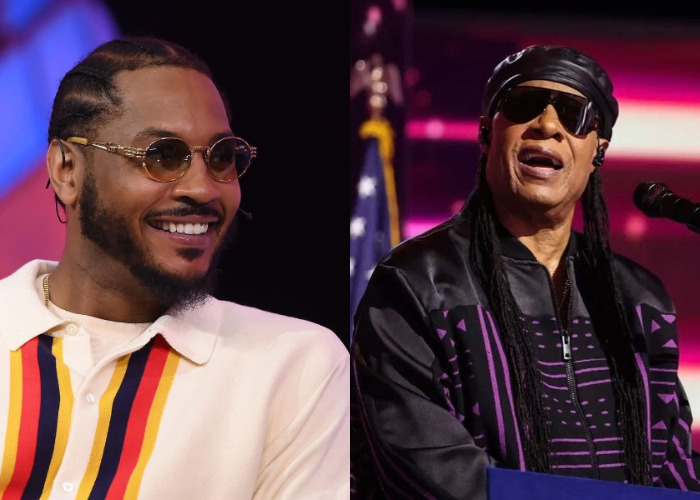 VIDEO: Carmelo Anthony Reveals Stevie Wonder Once Told Him How Much He Loves To Watch Him Play